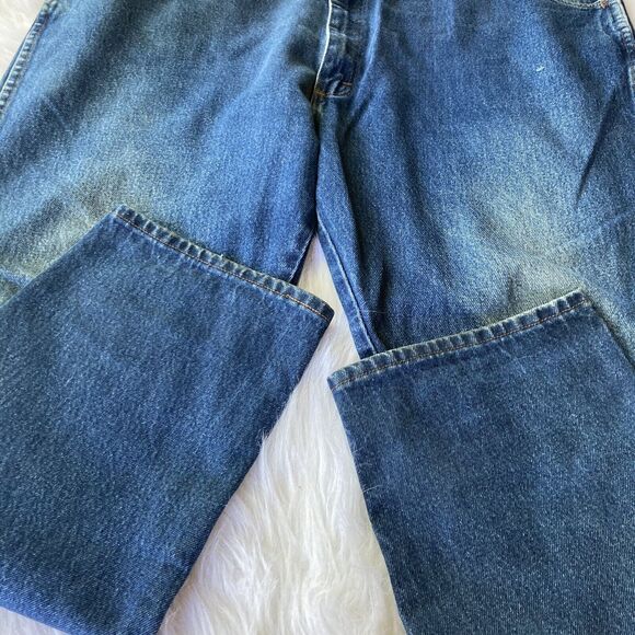 Rustler Jeans Sz 42x30 Mens Bootcut Blue Denim Work Outdoors Casual Camping Hike - Picture 4 of 7